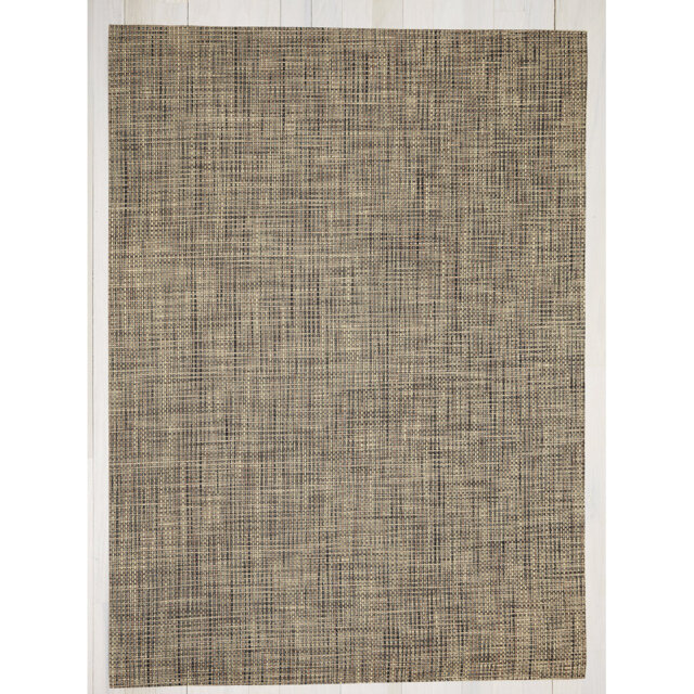 Basketweave Vinyl Indoor / Outdoor Area Rug