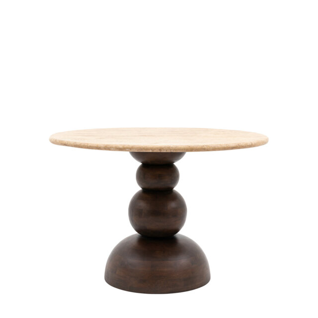 Chary Round Stone Top Dining Table