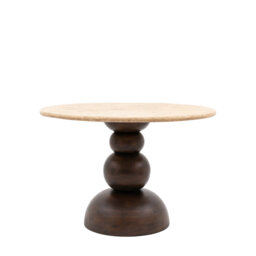 Chary Round Stone Top Dining Table