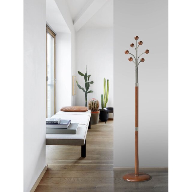 Virgil Solid Wood Freestanding 6 - Hook Coat Rack