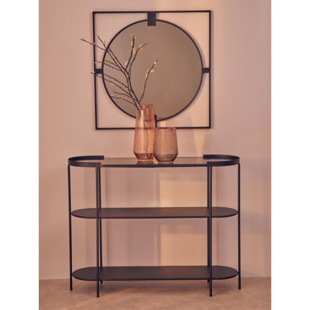 Maoli 100cm Glass Top Console Table