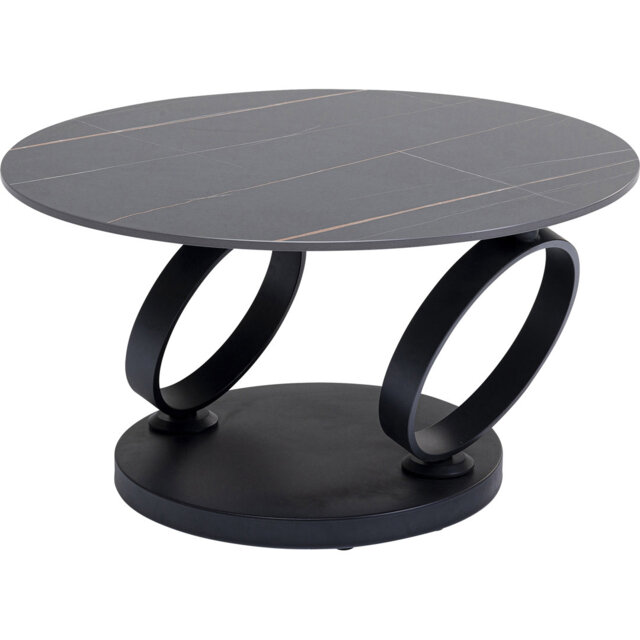 Coffee Table Beverly Black 133x80cm