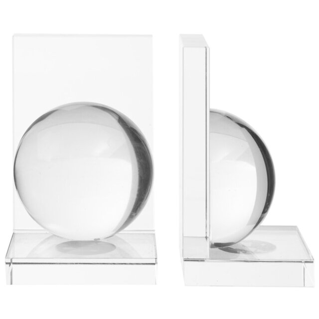 Glass Bookends