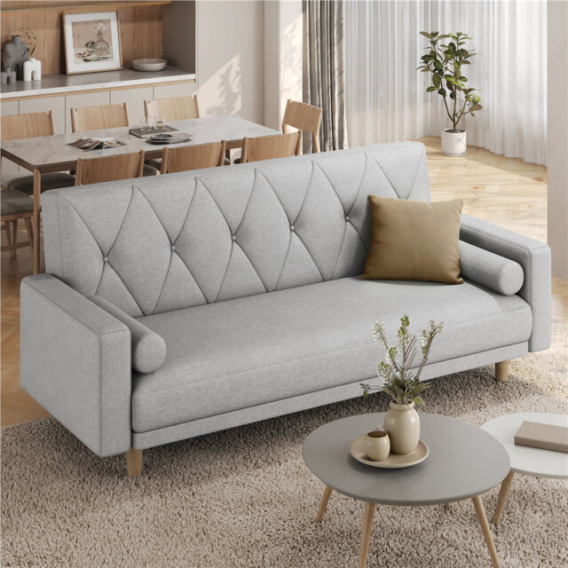 Tufted 3 Seater Sofa Bed