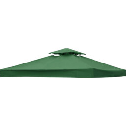 2-Tier Replacement Top Fabric for 3x3m Gazebo Pavilion Roof Canopy