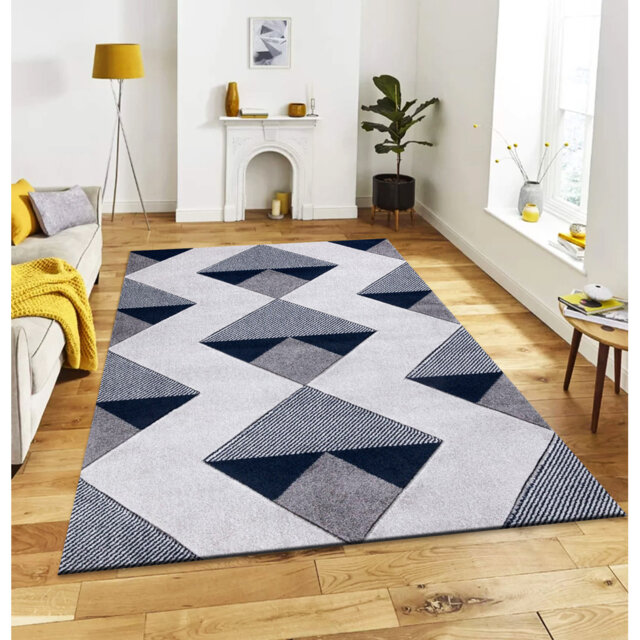 Luxury 3D Zigzag Area Large Rugs Living Room Bedroom Hallway Runner Carpet Mats