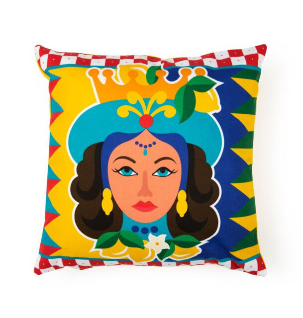 Excelsa cushion Sicilian Rhapsody Living cotton 45x16x45 cm