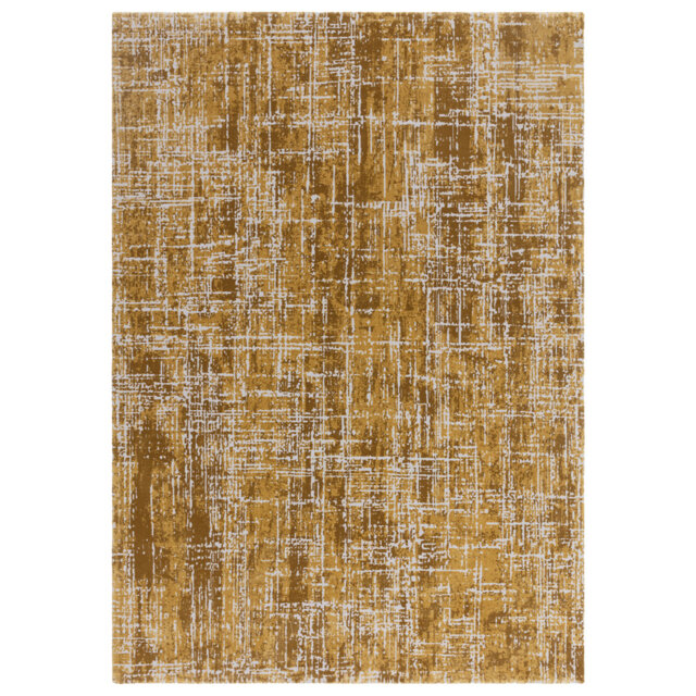 Abrienne Soft Shiny Modern Gold/Grey Rug