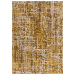 Abrienne Soft Shiny Modern Gold/Grey Rug