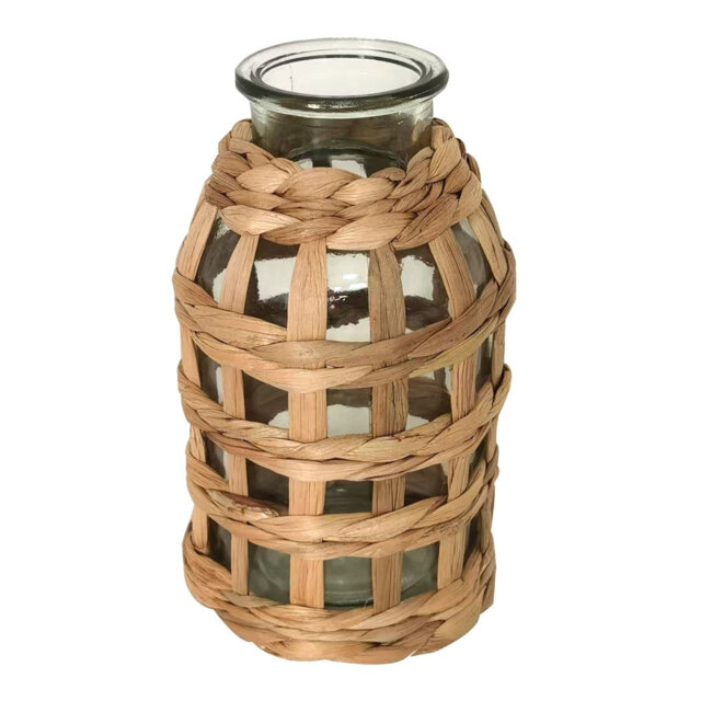 Ancle Decor Home Decorative Water Hyacinth Vase for Home, Natural Style, Elegant and Unique Decoration Accessory