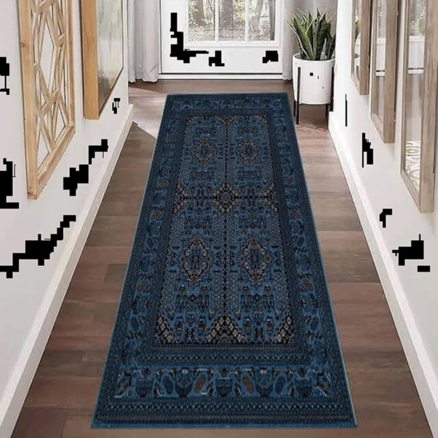 New Stylish Traditional Long Hallway Runner Rug Bedroom Carpet Soft Rugs Kitchen Floor Mat*