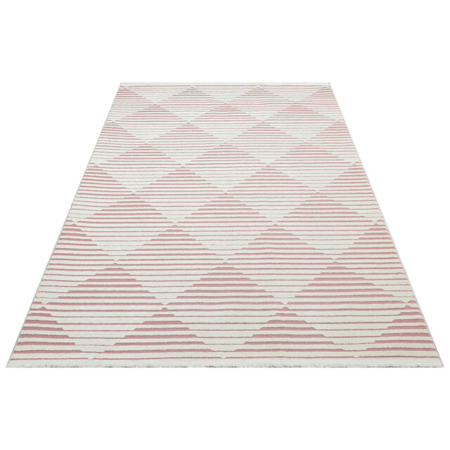 Sirius Jazz Tufted Pink Indoor/Outdoor Rug