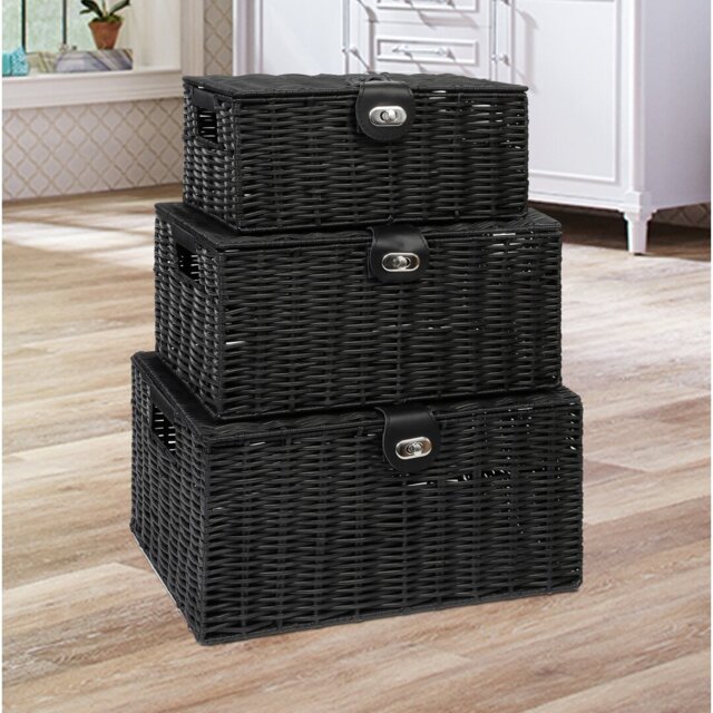 Symple Stuff Resin Decorative Basket