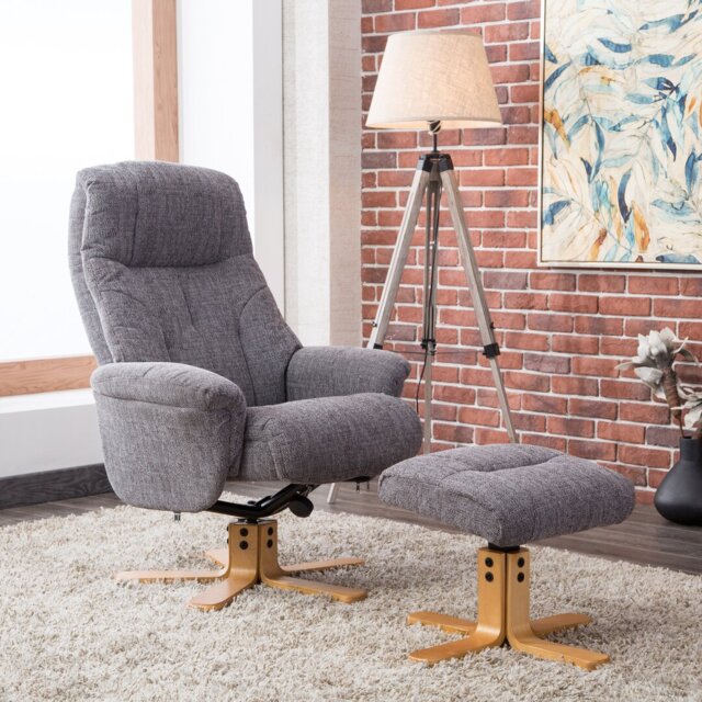Billings 80cm Wide Swivel Standard Recliner