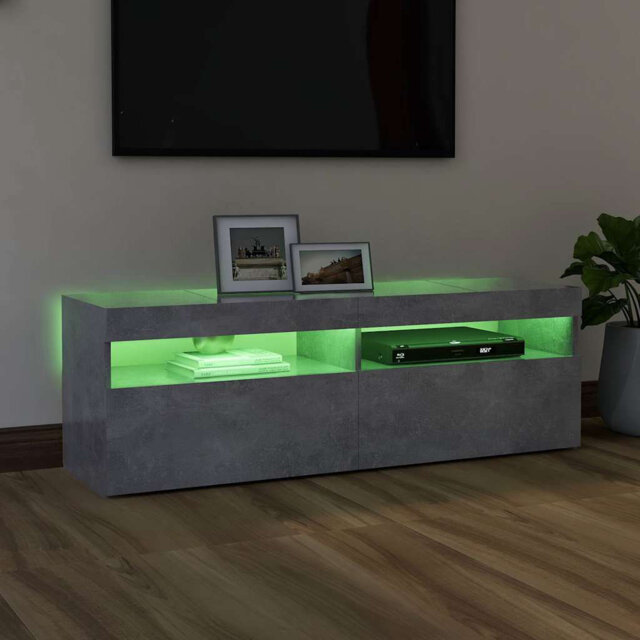 Stankiewicz TV Cabinet with LED Lights 120x35x40 cm