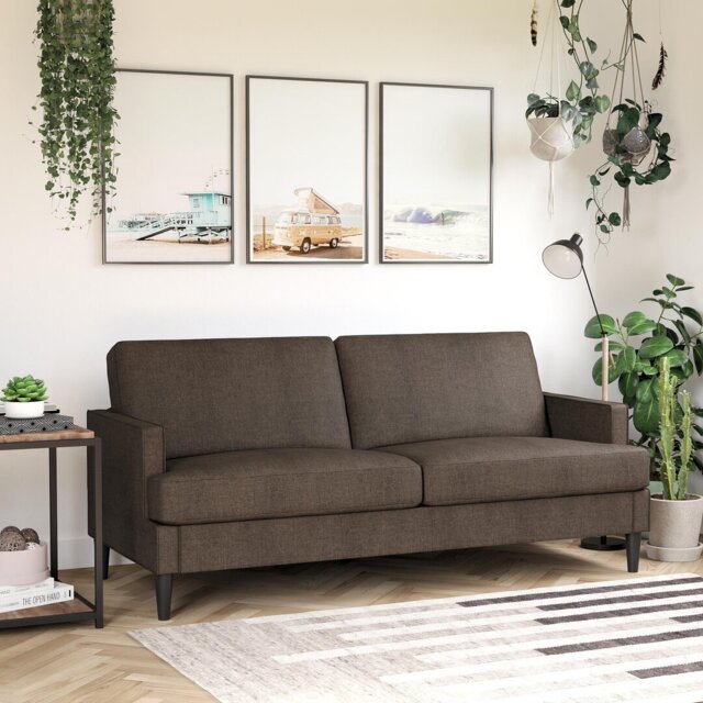 Aklima 3 Seater Linen Sofa