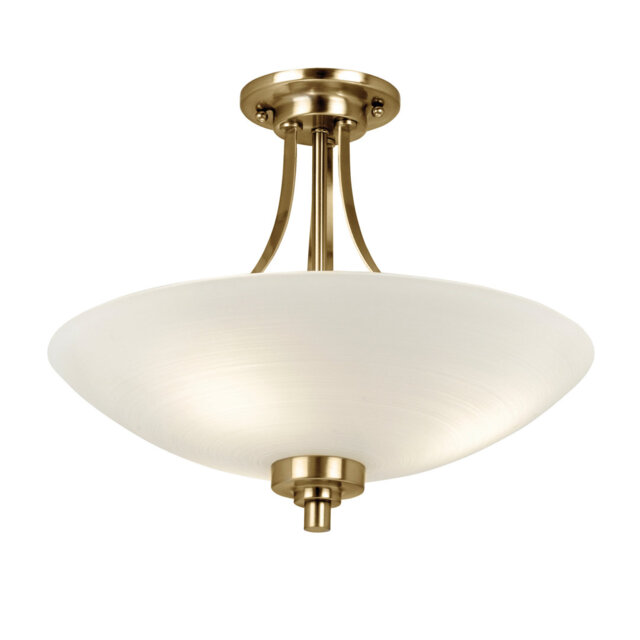 Miltiades Glass Semi Flush Mount