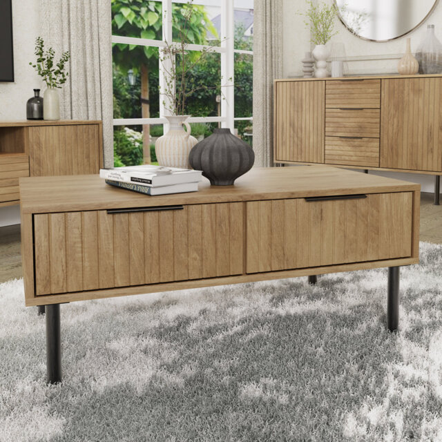 Nervata Living Four Leg Coffee Table with Storage