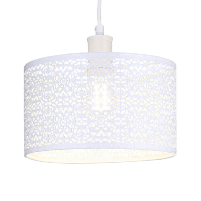 Ornate Moroccan Style Decorated Pendant Lighting Shade