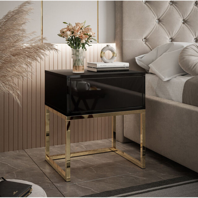 Aldair 1 Drawer Bedside Table