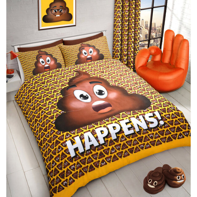 Fun Character Expresssion Poo Duvet Set