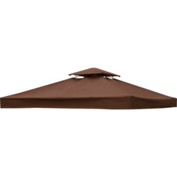 2-Tier Replacement Top Fabric for 3x3m Gazebo Pavilion Roof Canopy