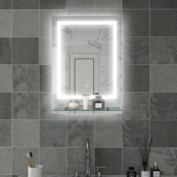 Neomi Rectangle Mirror with Shelves