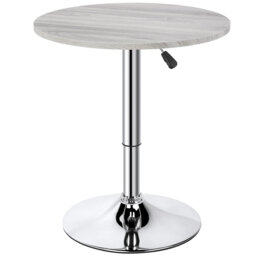 Balwinder Round Wood Metal Outdoor Bar Table , 60cm cm W 60cm cm D