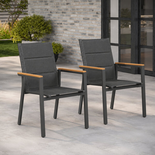 MIMO 2-piece Aluminium Outdoor Dining Chairs