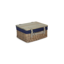 Wicker Gift or Storage Hamper with Lining