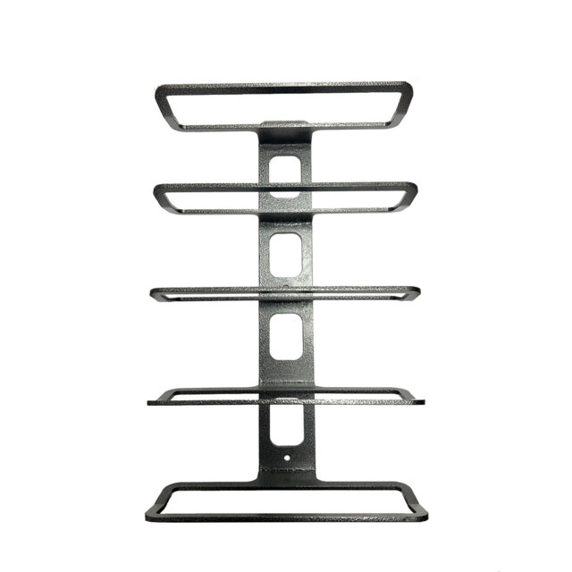 5 Bottle Wall Mounted Wine Storage Rack Metal Display Stand Holder
