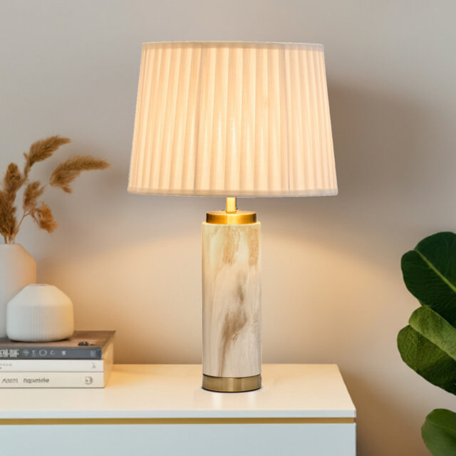 Alisander MARBLE EFFECT 56cm Table Lamp