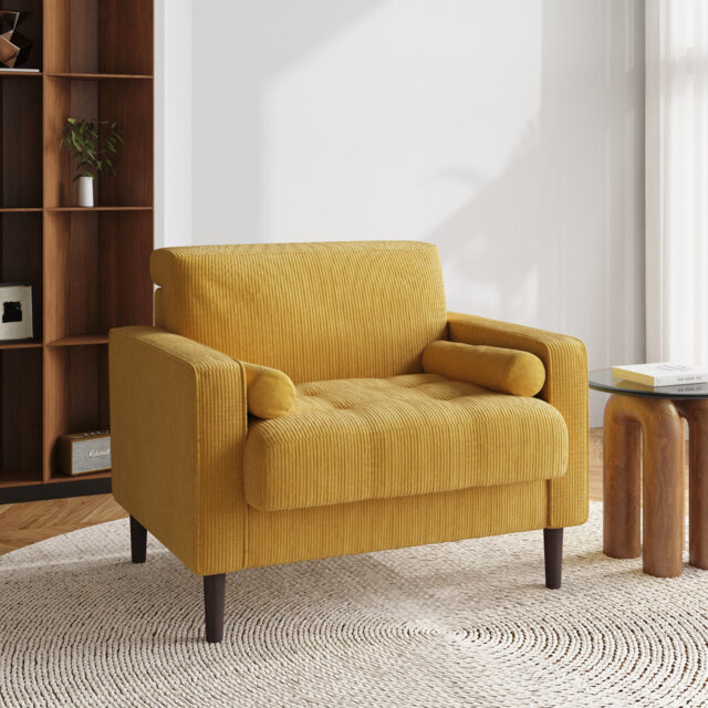 Carmelinda 88.4Cm Wide Tufted Armchair