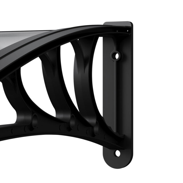 Outdoor Transparent Door Canopy Window Awning with Drainage Channel