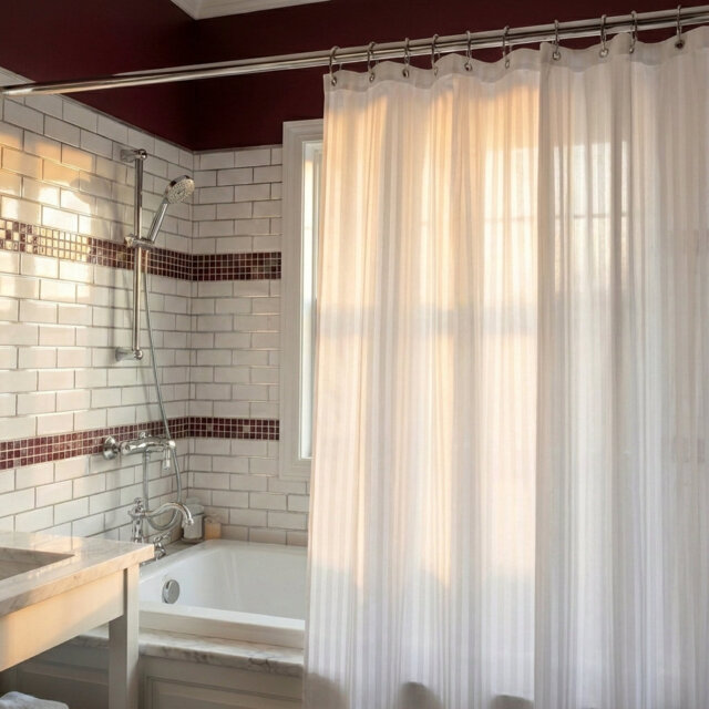 Shower Polyester Shower Curtain