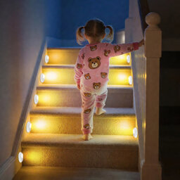 2.7 Inch Wireless Rechargeable Night Light, 3 colors Motion Sensor Light For Hallway, Bedroom