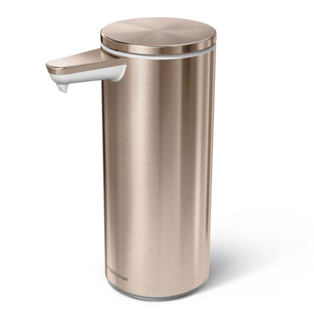 Simplehuman 266ml Rechargeable Sensor Soap Pump Dispenser, Stainless Steel