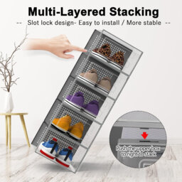 5 Pair Stackable Shoe Storage Box