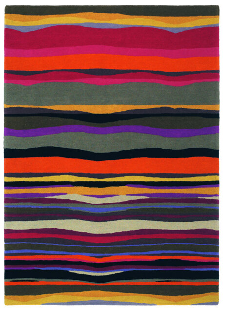 Estella Hand-Tufted Orange/Grey Area Rug