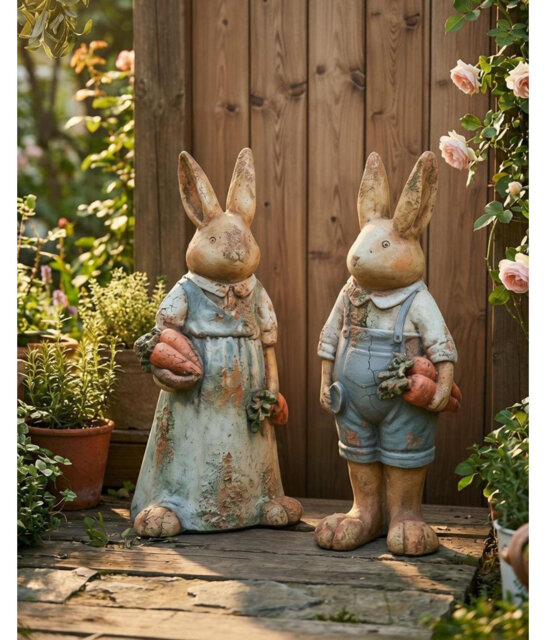 Animals Ceramic / Porcelain Garden Statue