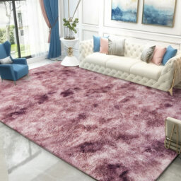Luxury Tye Dye Shaggy Area Rug Modern Home Decor