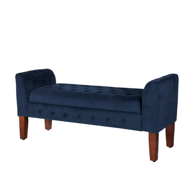 Pittsboro Oxford Upholstered Storage Bench