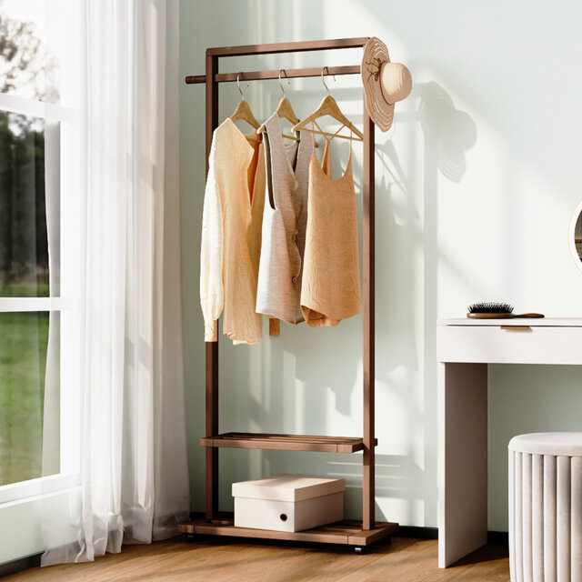 65.5cm Rolling Clothing Rack