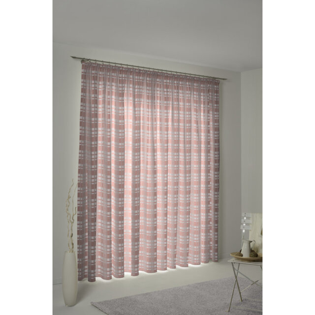Devore Pencil Pleat Opaque Curtain
