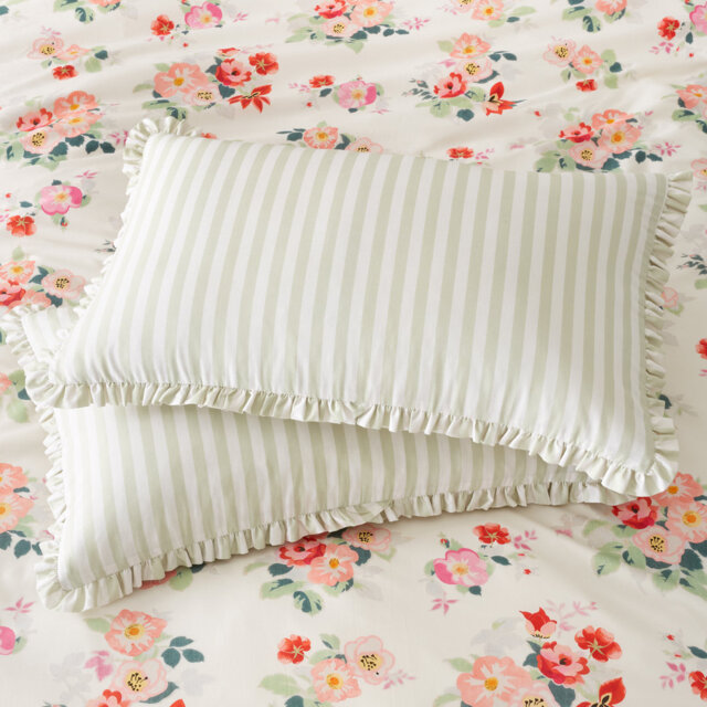 Canopy Stripe Cotton Pillowcase Pair