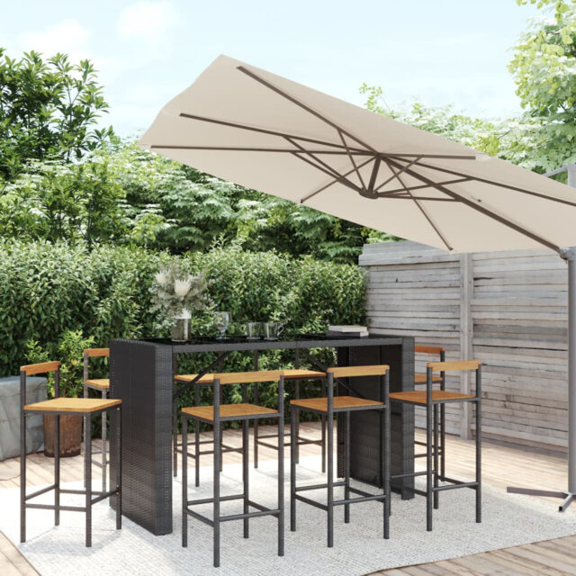 Lieu 40cm Solid Wood Bar Set