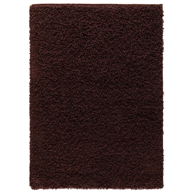 Verona Thick Brown Shaggy Area Rug â Soft Pile, Non-Slip, Durable Polypropylene Carpet for Living Room, Bedroom & Hallway