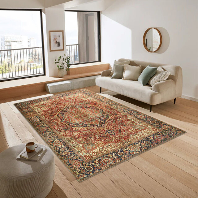 Contemporary Abstract Cashmere Rug – Cozy Plush Area Rug For Home Décor