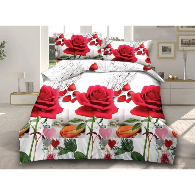 Elior Polyester Floral Duvet Cover Set with Pillowcases Included