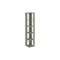 Nati Modern Corner Bookcase 5 Tiers - 34 x 34 x 161 cm - Space-Saving Design